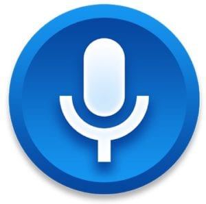 voice recorder app in background without top bar indroid