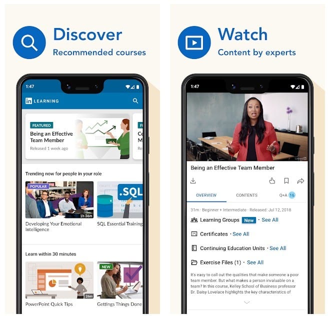 LinkedIn Learning app