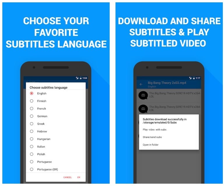 Subtitles for Movies & TV Series