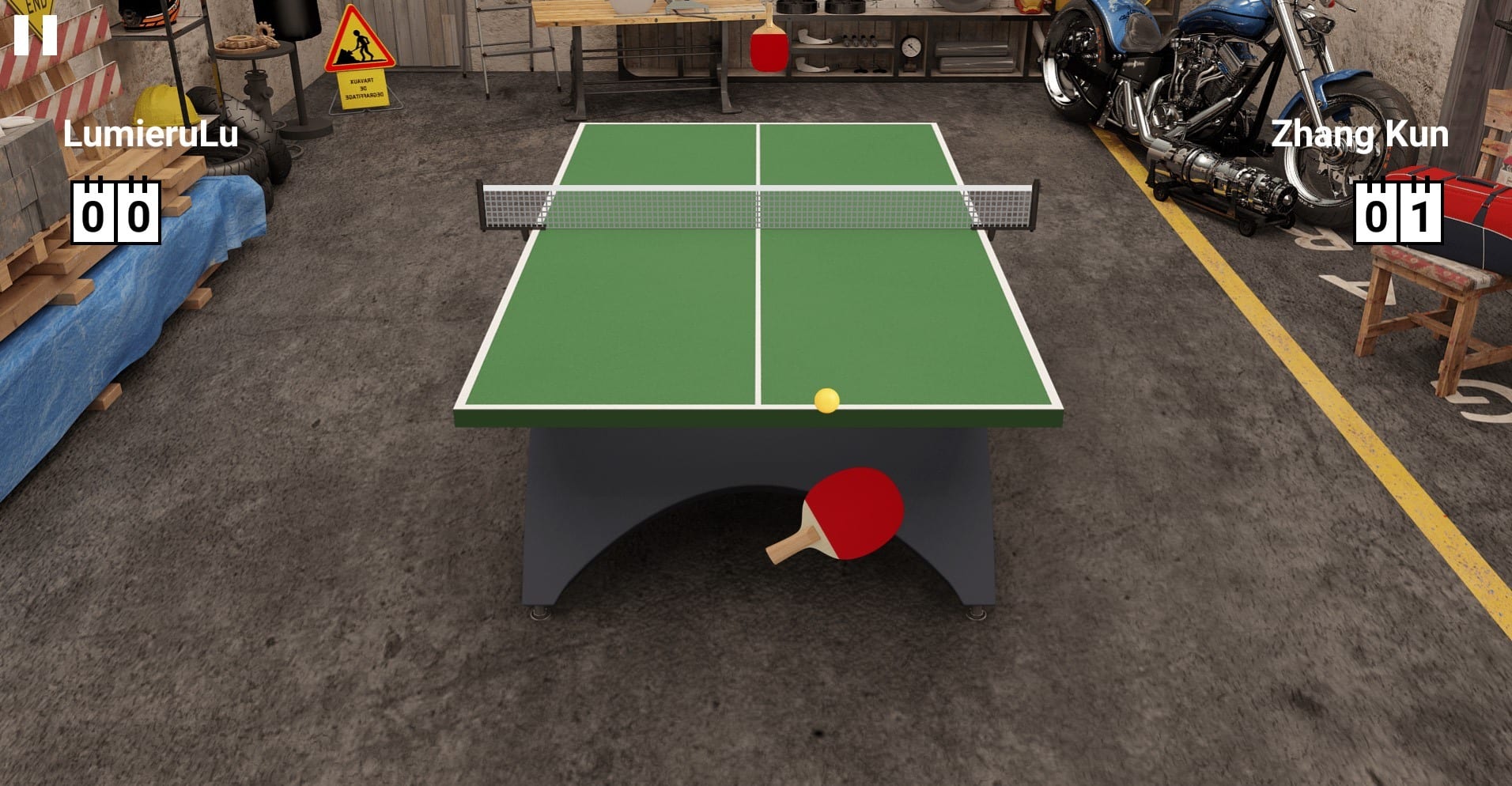 Virtual Table Tennis