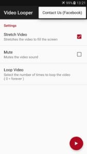 Video Looper screen 2