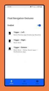 Fluid Navigation Gestures screen 1