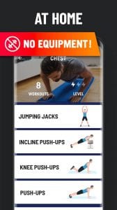 Home Workout screen 2