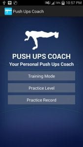 Push Ups Coach screen 1