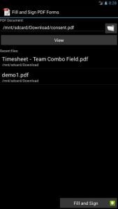 Fill and Sign PDF Forms screen 2