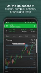 Thinkorswim Mobile screen 1