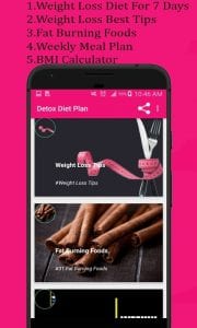 Detox diet plan screen 2