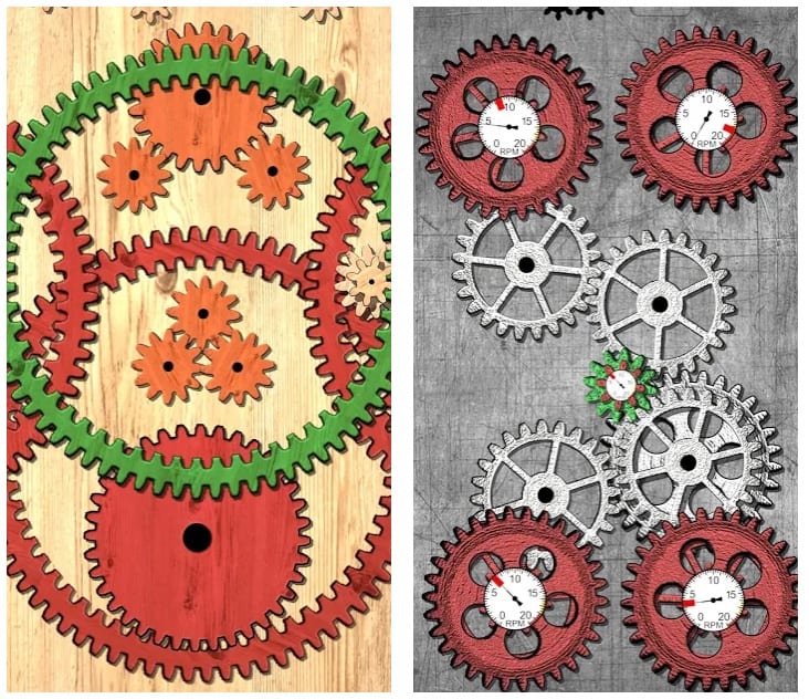 Gears logic puzzles game