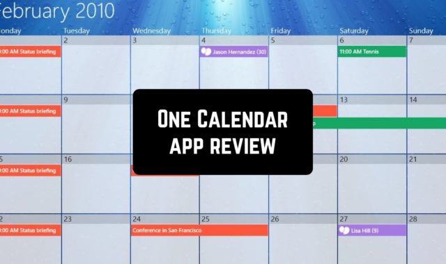 One Calendar App Review