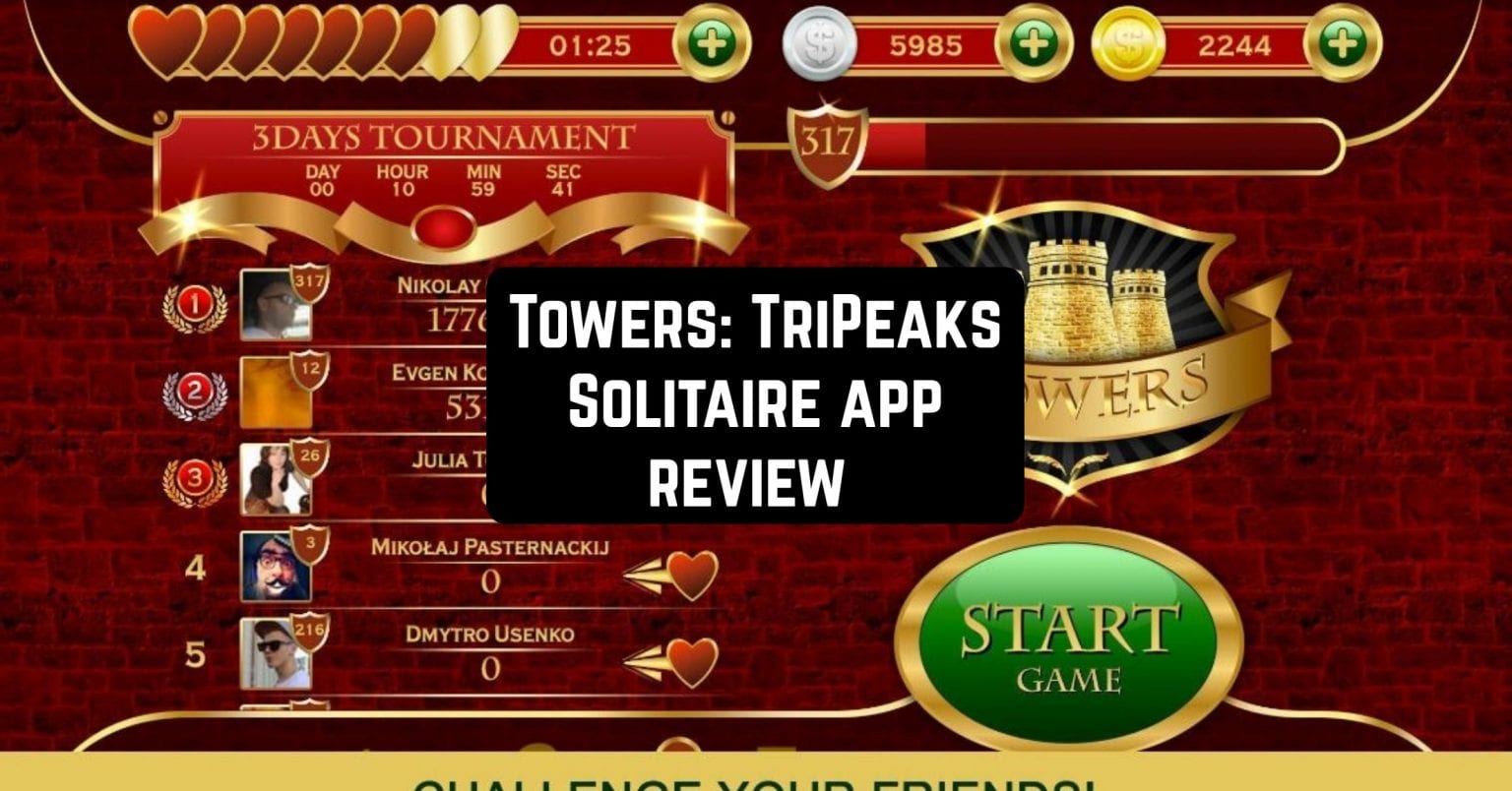 towers tripeaks solitaire
