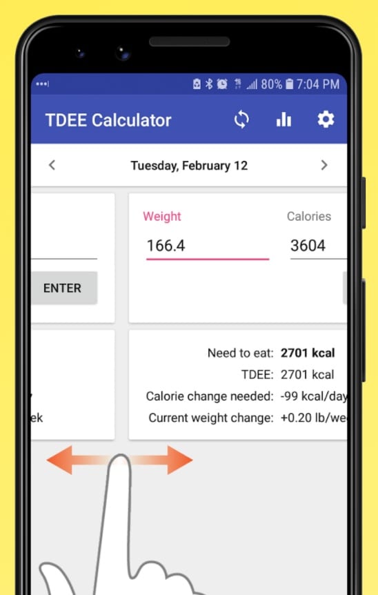 Adaptive TDEE Calculator app