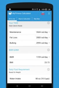 IIFYM MyFitness Diet Calorie Calculator app