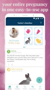 Ovia Pregnancy Tracker app