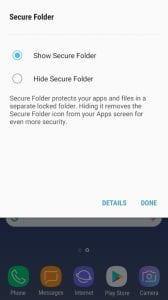 Secure Folder app