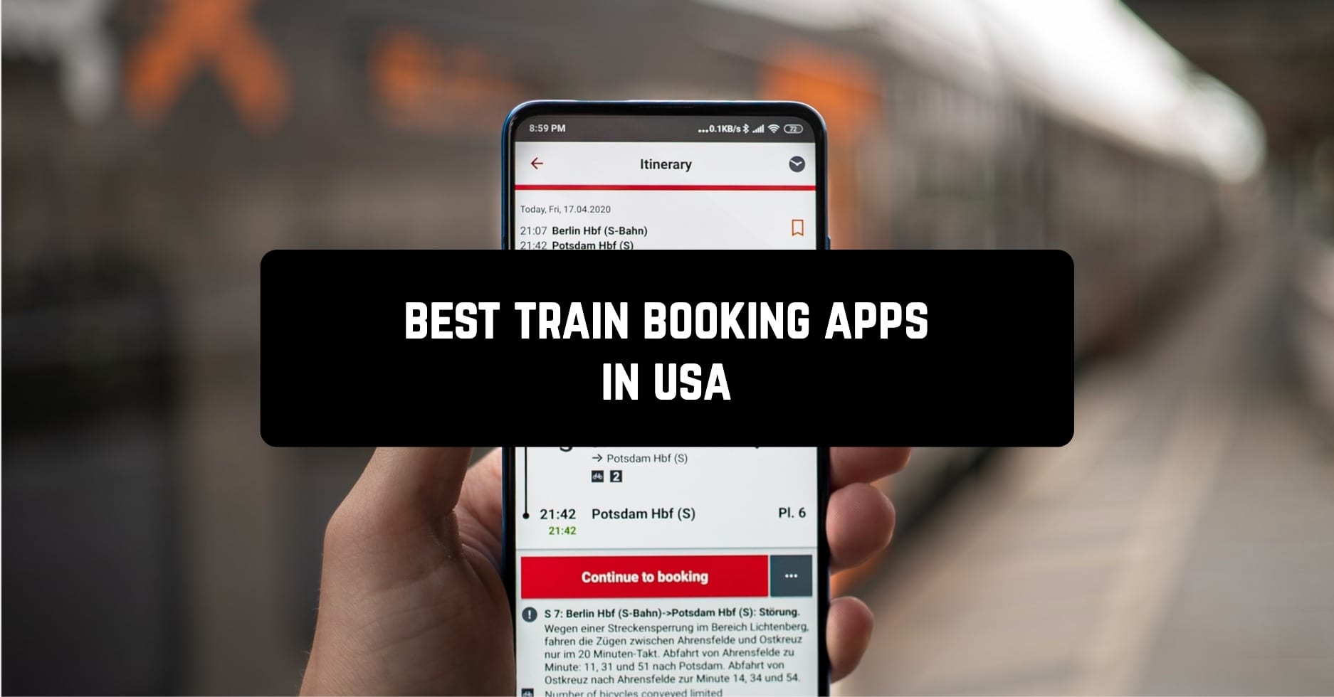 Best train booking apps in USA