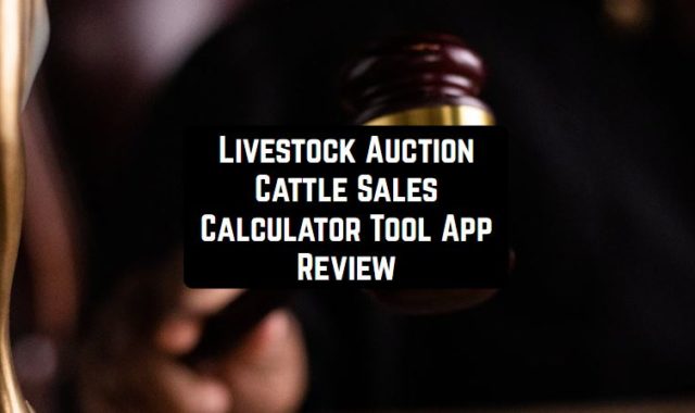 Livestock Auction Cattle Sales Calculator Tool App Review