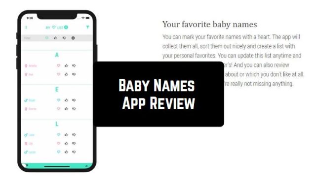 Baby Names App Review