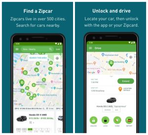 Zipcar-car-rental-app