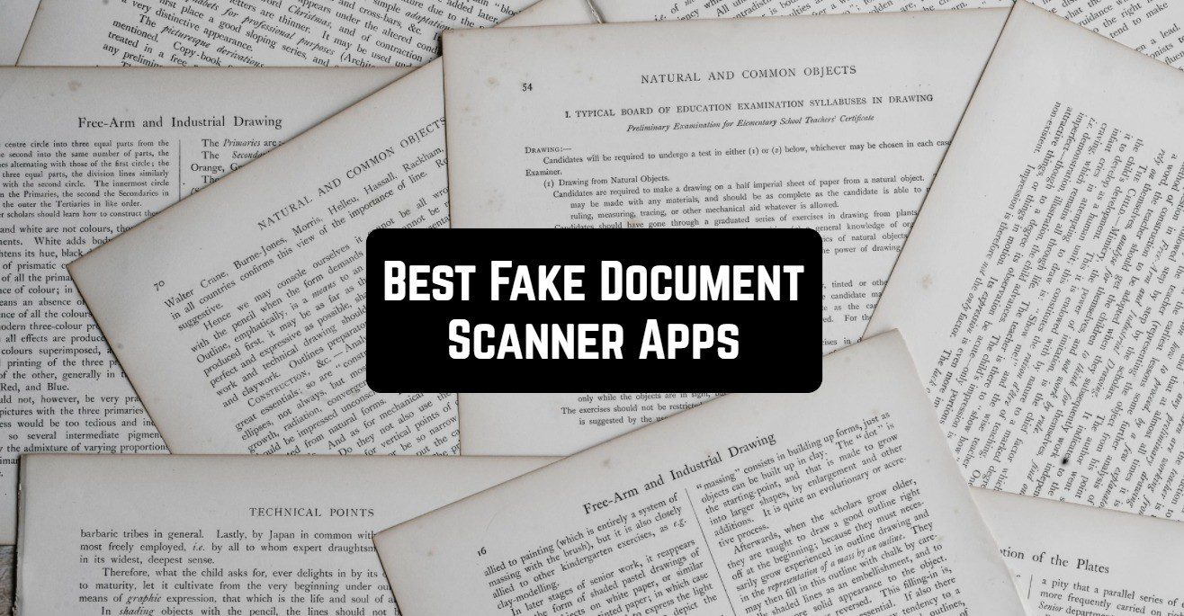 Best Fake Document Scanner Apps