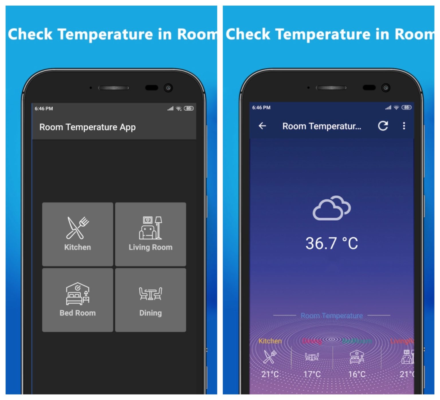 room temperature mobile app