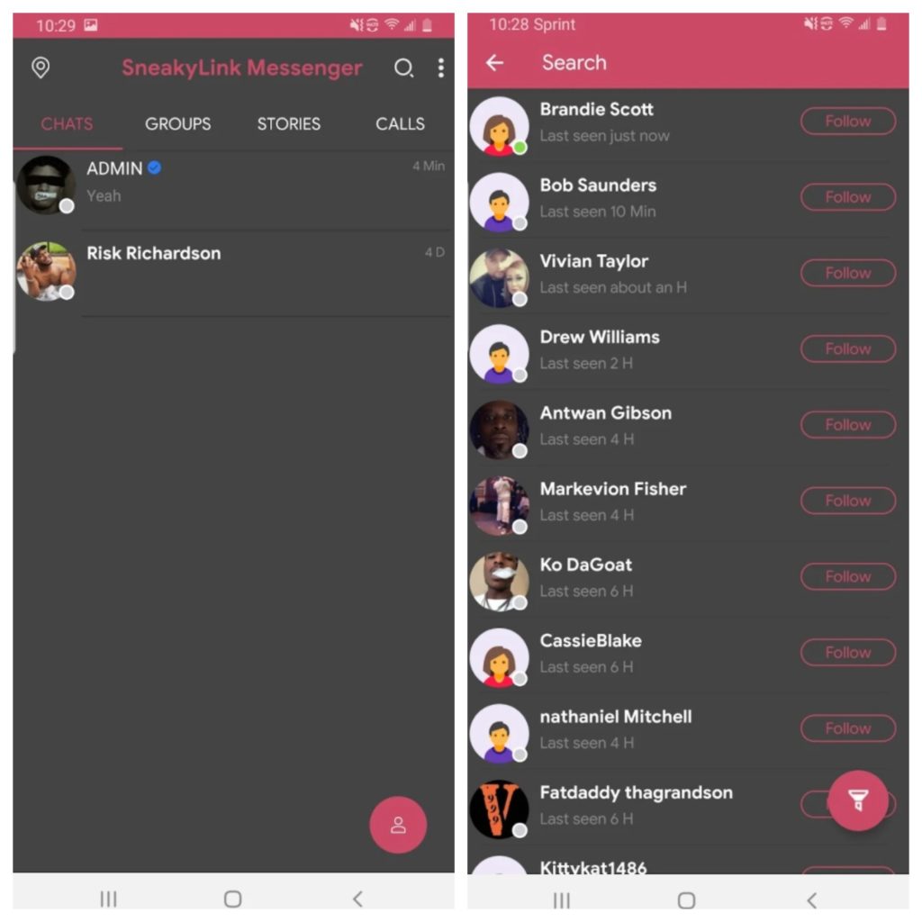 SneakyLinks Messenger