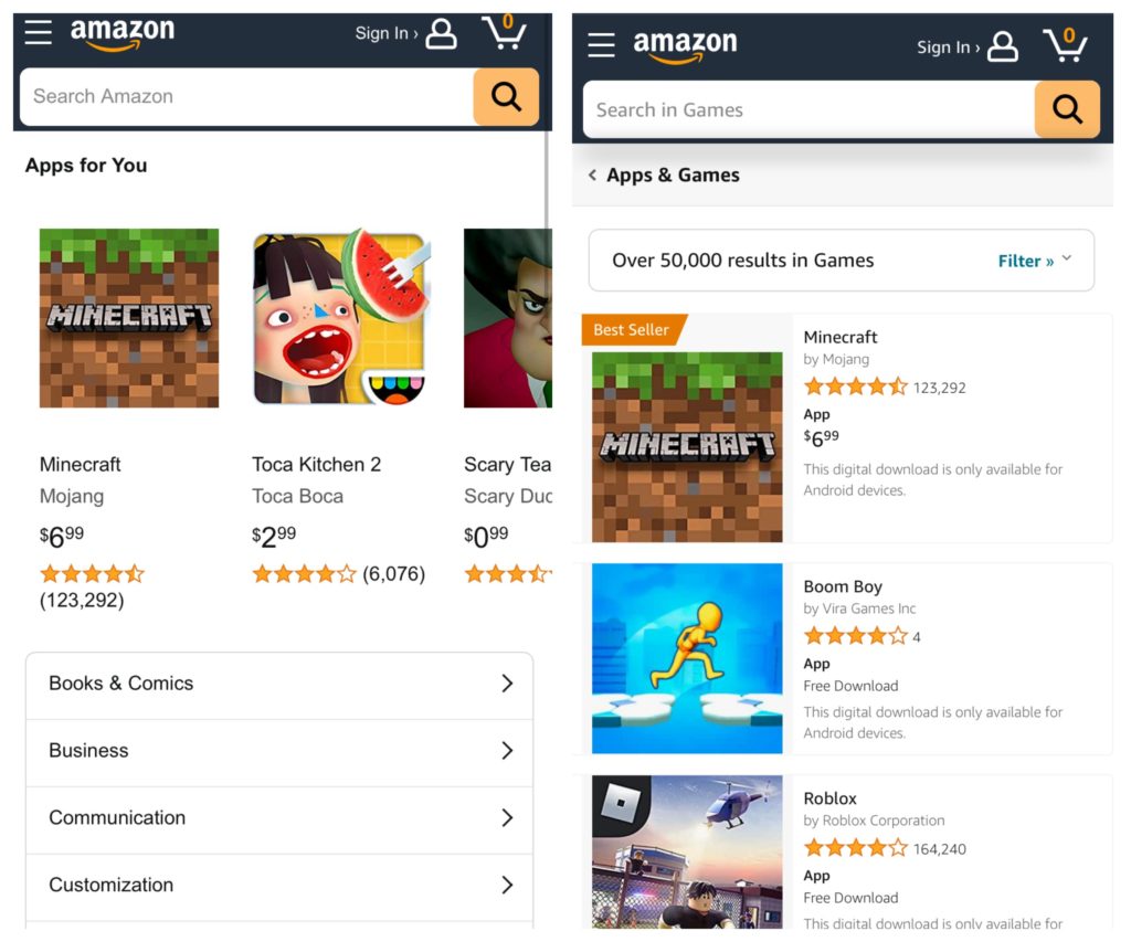 Amazon AppStore