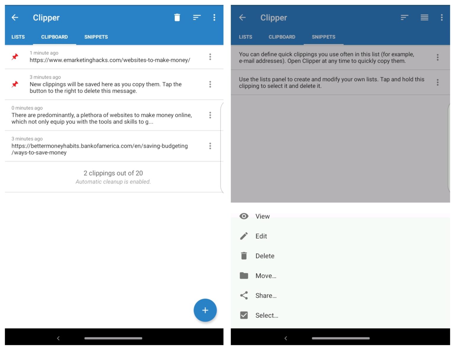 clipper clipboard manager android app