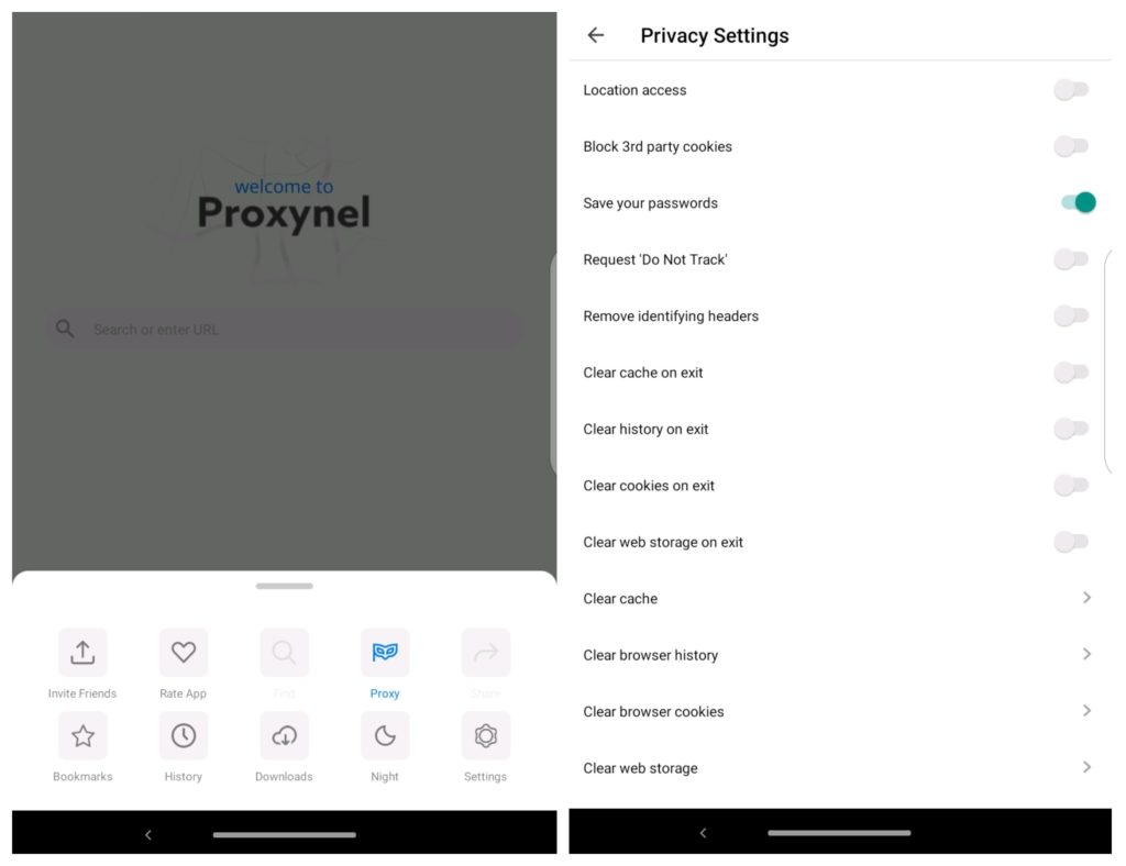 Proxynel app