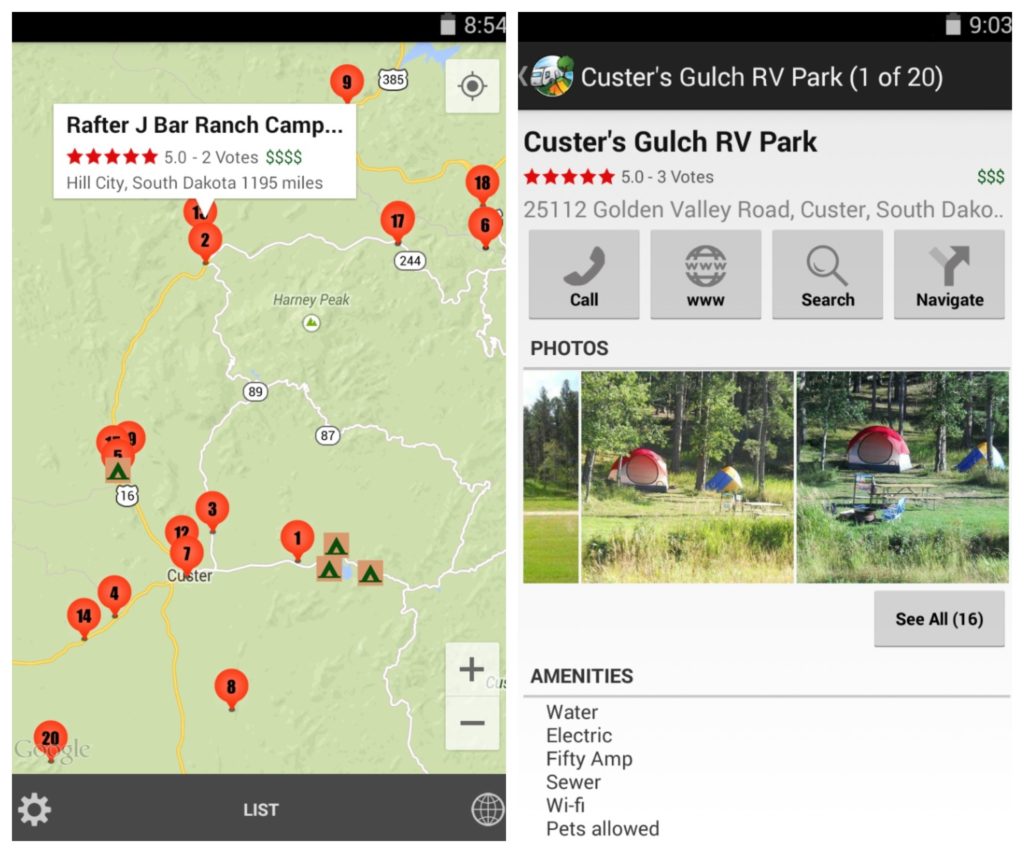 RV Parks & Campgrounds