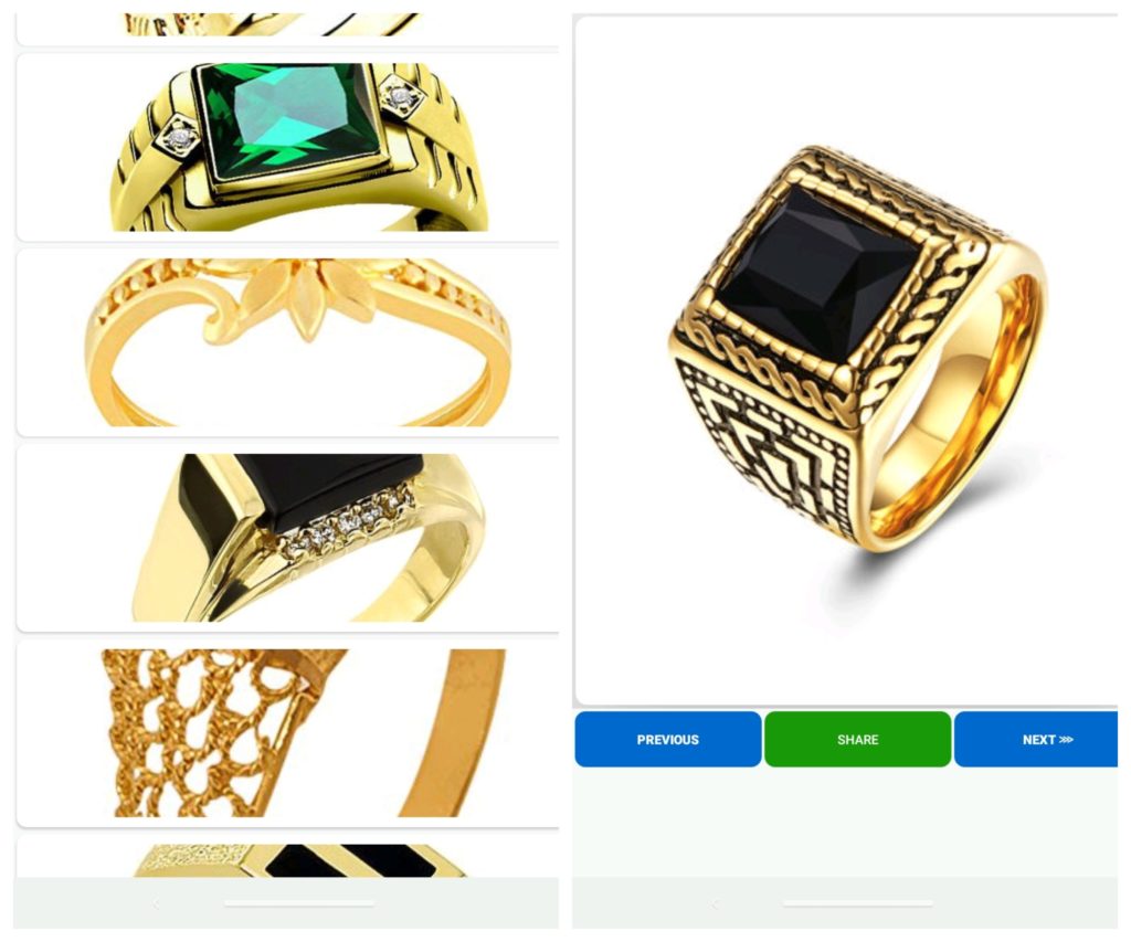 Gold Ring Design For Man