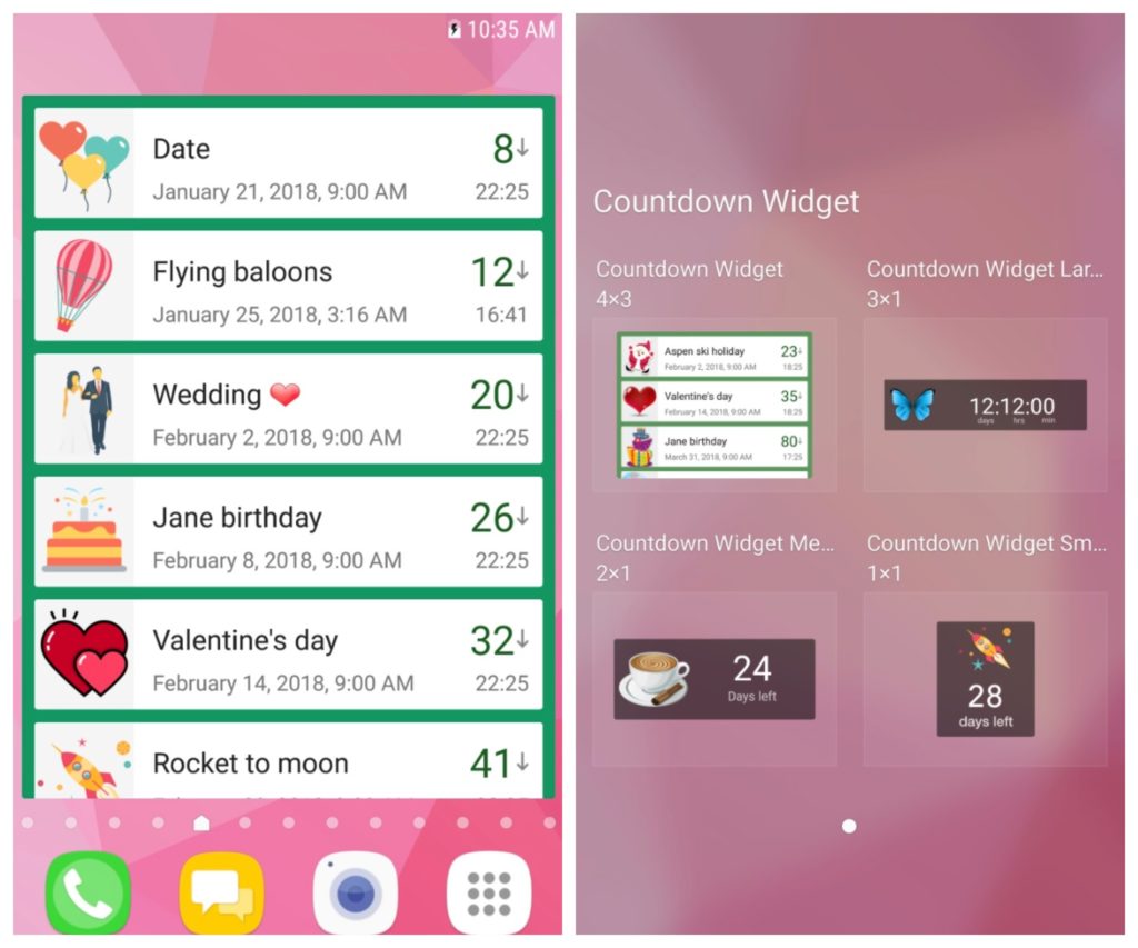 Countdown Days App & Widget