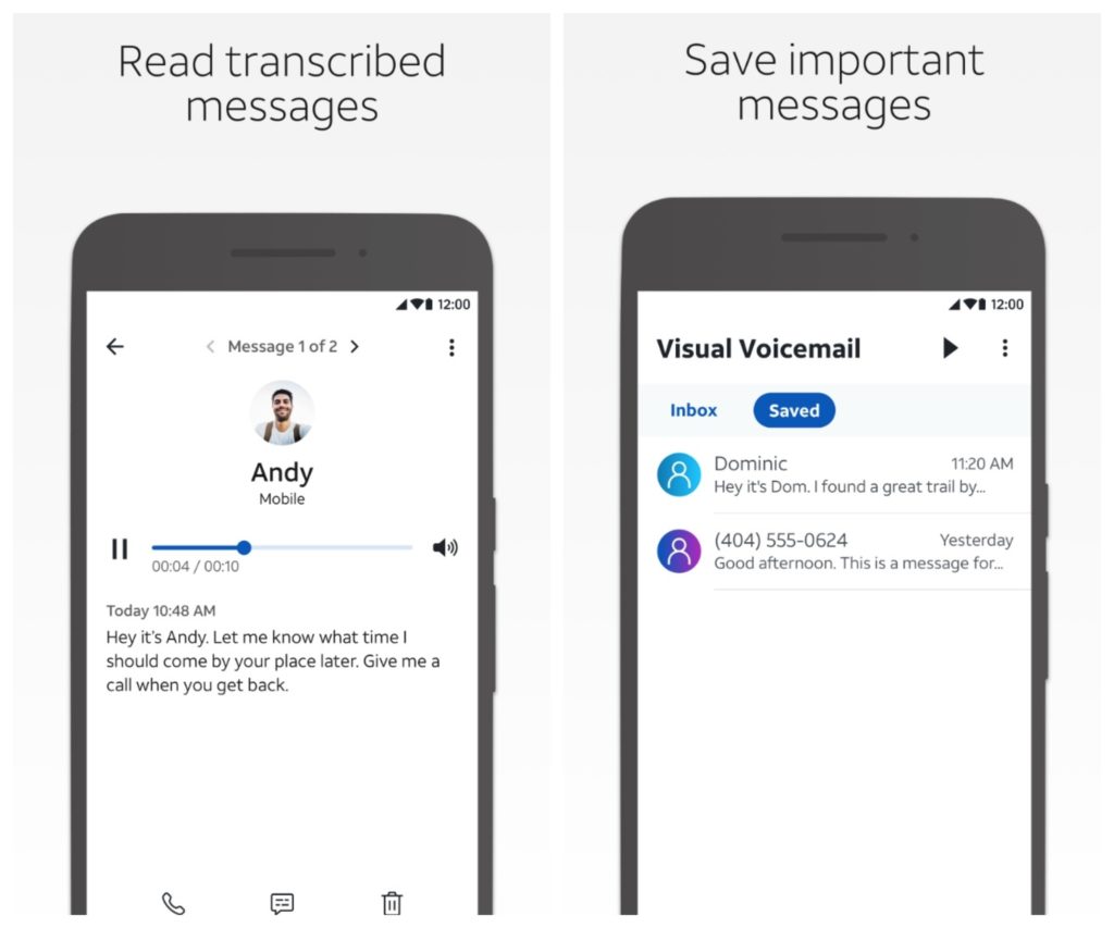 AT&T Visual Voicemail