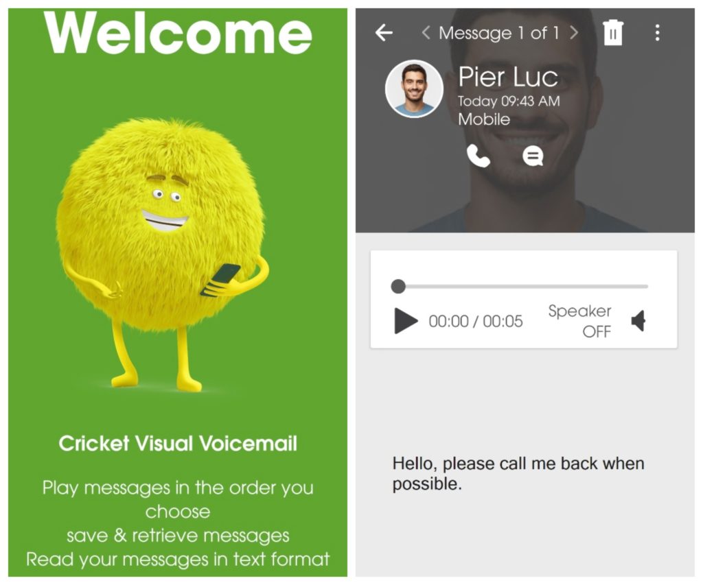 Cricket Visual Voicemail