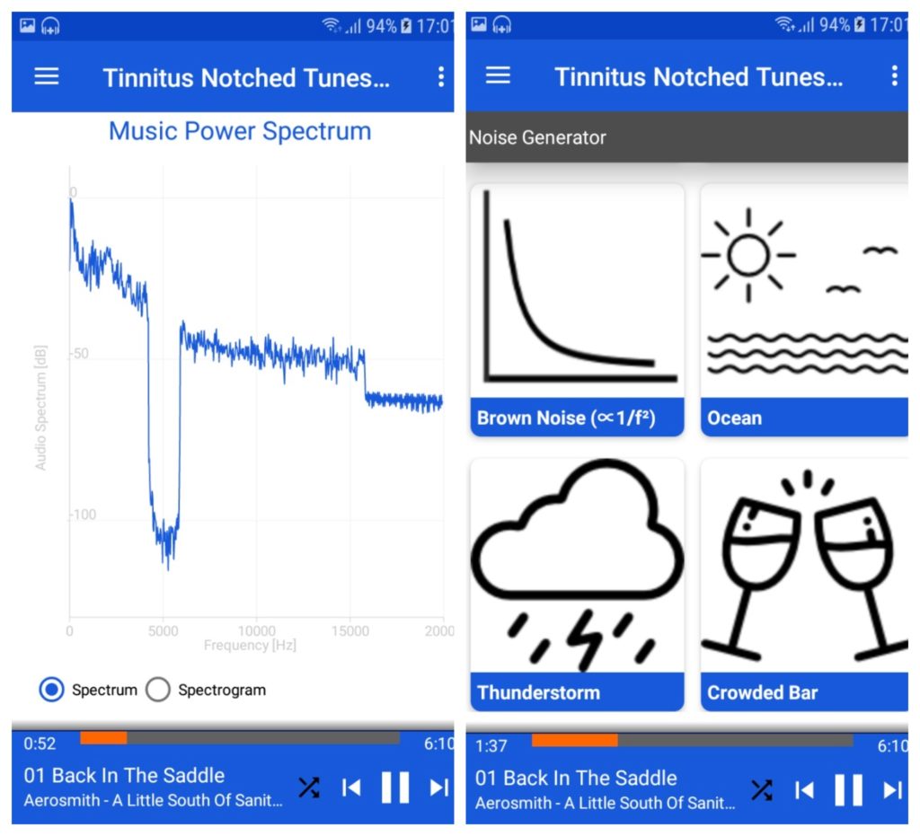 Tinnitus Notched Tunes