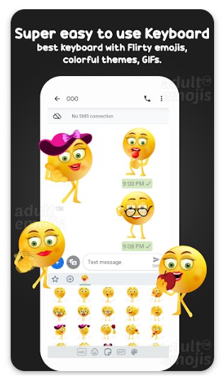 Flirty Emoji Sticker Keyboard 1