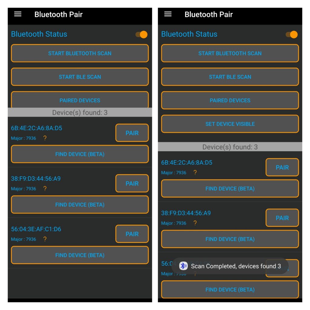 Bluetooth Pair - BLE Finder1
