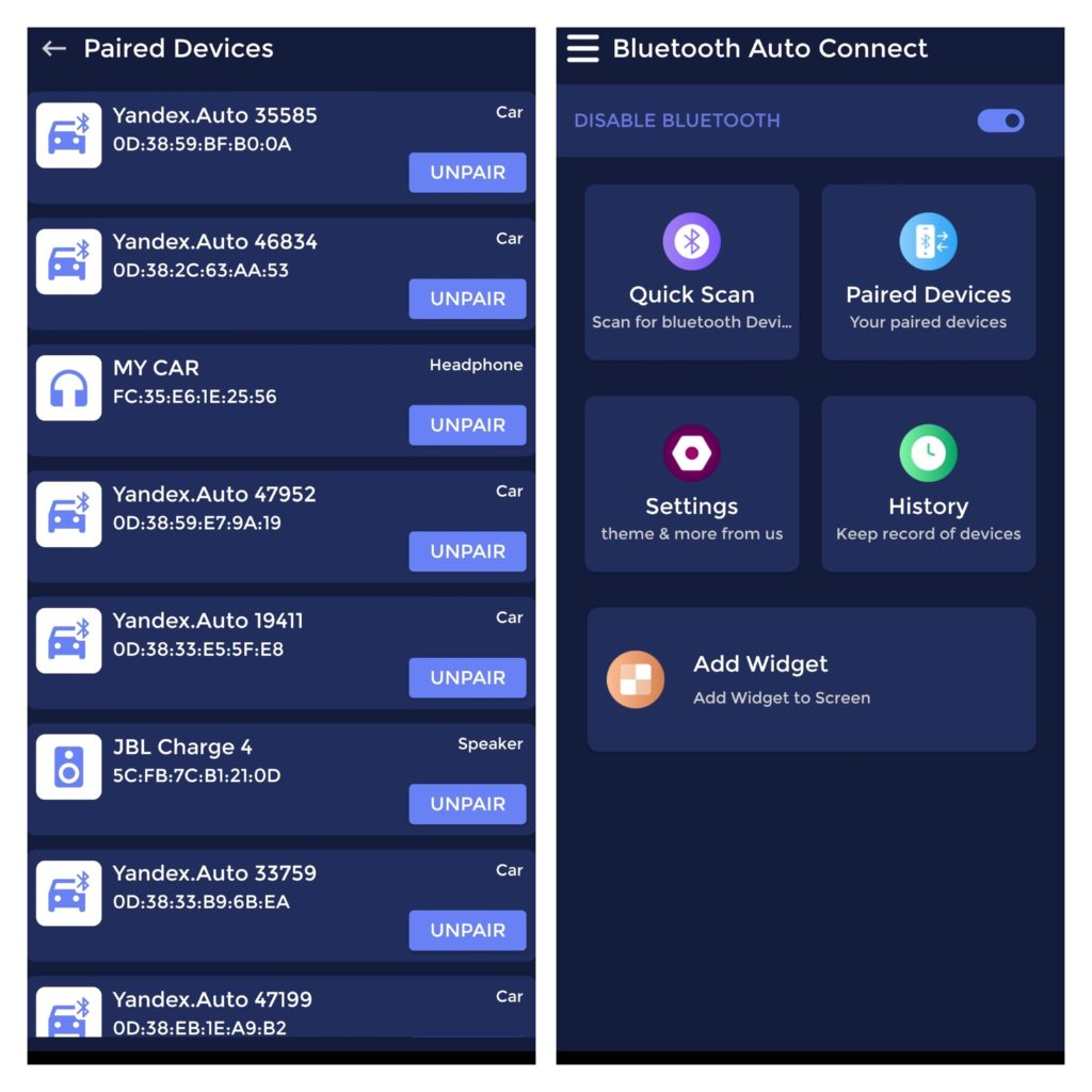 Bluetooth Pair Auto Connect 1